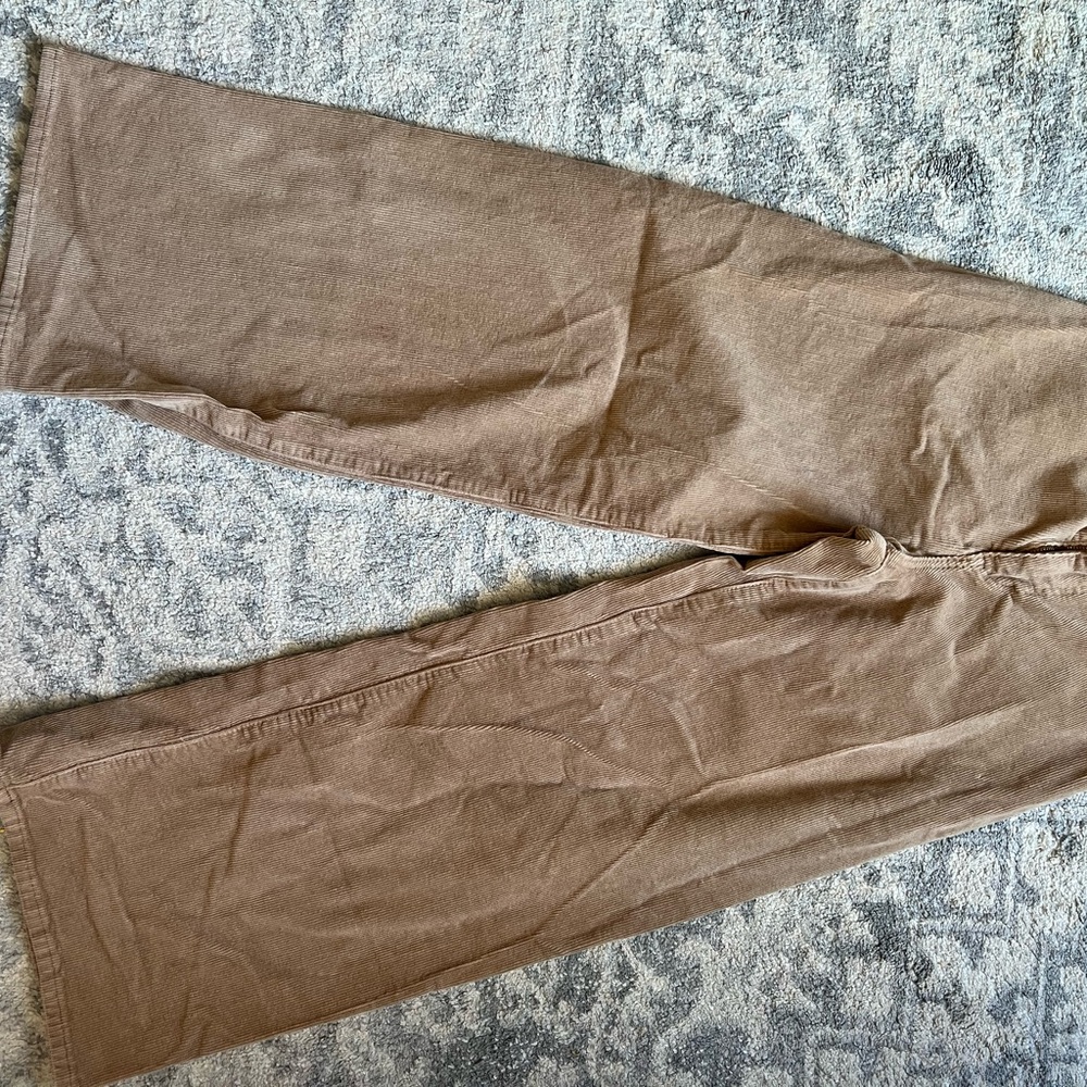 Wide-Leg Brown Pants